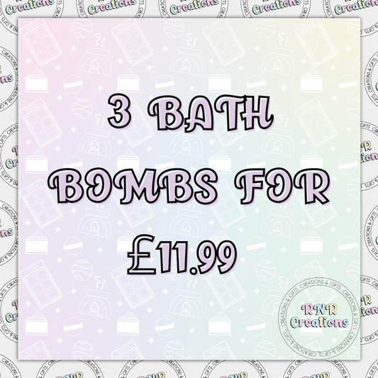 3 Bath Bombs for £11.99